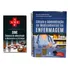 Kit Livros Farmacologia Para Enfermagem Com Ame Dicionario Adm Medicamentos + Cálculo E Administração De Medicamentos Na Enfermagem