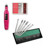 Kit Lixa Eletrica Kit 30 Brocas P Unha Gel Acrigel 110v 220v