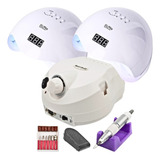 Kit Lixadeira Elétrica Unha Motor Porquinho 2 Cabines Secage