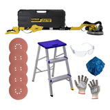 Kit Lixadeira Lynus 750w 110v C  5 Discos De Lixa   Banqueta