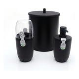 Kit Lixeira Porta Escovas Porta Sabonete Liquido 9063 Arthi
