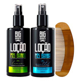 Kit Loção Pós Barba Menthol E Lemon E Pente Curvo Big Barber