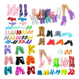 Kit Lote 100 Pares De Sapatos Para Boneca Barbie Sapatinhos