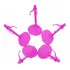 Kit Lote 3 Suporte Pink Para Boneca Barbie Monster High