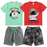 Kit Lote 4 Peças Roupa Infantil