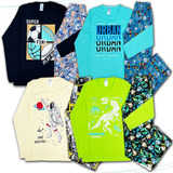 Kit Lote 4 Pijamas Menino Menina Juvenil Inverno Atacado