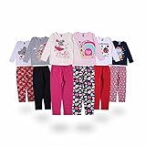 Kit Lote 6 Conjunto Infantis Feminino Infantil Roupa Inverno Blusas Meia Estação E Calças Moleton Tamanho 4