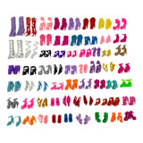 Kit Lote 60 Pares Sapatos P Boneca Barbie Sapatinhos Lindos
