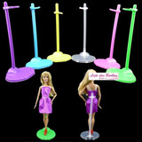 Kit Lote 8 Suporte Coloridos Para Boneca Barbie Susi Ken