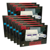 Kit Lote Com 10 Caixas Para O Super Nintendo Caixa Snes