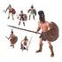Kit Lote De Bonecos Gladiadores Romanos Spartacus 10 Cm K3