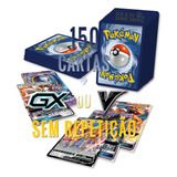 Kit Lote Pokémon 150 Cartas   Gx   Lendário   Brinde