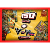 Kit Lote Pokémon 150 Cartas Gx Ou V   Lendário 