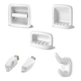 Kit Louça Saboneteira Embutir Para Banheiro Branco