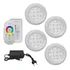 Kit Luminária Piscina 4 Superleds 18w Módulo Rgb Com Fonte Ry