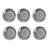 Kit Luminária Piscina 6 Led Inox 80mm 18w Rgb