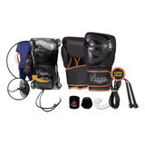 Kit Luva Boxe   Muay Thai   Black Naja