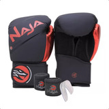 Kit Luva Boxe Muay Thai Mma Bandagem Bucal Naja Extreme