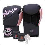 Kit Luva Boxe Muay Thai Mma Bandagem Bucal Naja Extreme