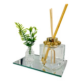 Kit Luxo Difusor Aromatizador De Ambiente Cubo 100ml