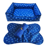 Kit Luxo Manta Pet Cama Tamanho 40 X 35 Impermeável Tapete