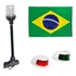 Kit Luz Bombordo E Boreste Led   Mastro Preto Led   Bandeira