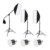 Kit Luz Contínua Softbox 50×70 Agata Girafa Pk sb04 Greika