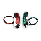 Kit Luz De Proa Navegação Sobrepor 12v24v Verde Vermelho Par