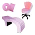 Kit Maca 60cm P  Estética  almofadas   Mocho V rosa Chiclete