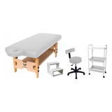 Kit Maca Bali Spa Fixa Escada Mocho Carrinho