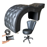Kit Maca Estética De Luxo 60 Cm Com Cadeira Mocho C Preto