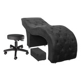 Kit Maca Estética Luxo 65 Cm Com Mocho E Degrau