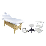 Kit Maca Para Massagem Reclinavel Escada Carrinho Z Mocho
