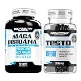 Kit Maca Peruana Amarela 2500mg 150 Capsulas Sem Gluten Testo 120 Capsulas Vitaminas E Minerais Com Boro