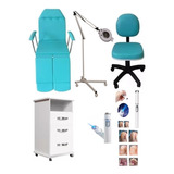 Kit Maca Podologia Exaustor Tripé Mocho Armário Brinde