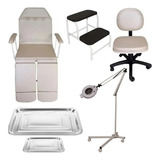 Kit Maca Podologia Mocho Escadinha Exaustor Tripé Brinde