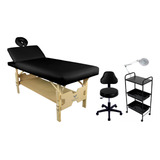 Kit Maca Reclinavel Mocho Giratorio Carrinho Aux 2b 1p Lupa