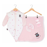Kit Macacao Bebe Saída Maternidade Feminina Enxoval Menina