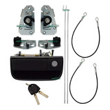 Kit Maçaneta Fechadura Tampa Traseira Caçamba Saveiro G5 G6