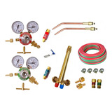 Kit Maçarico De Solda 201 Oxigênio E Acetileno 10mt 2 Ext 