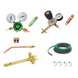 Kit Maçarico De Solda Mod 200 Oxigênio E Glp Novo Top