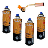 Kit Maçarico Portátil Acendimento Manual Gt 49 4 Refil Gás