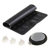 Kit Macaron Tapete Silicone Molde Forma Dosador 3 Bicos