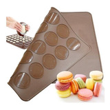 Kit Macaron Tapete Silicone Molde Forma Dosador Bicos Luxo