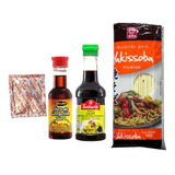 Kit Macarrão Yakissoba Shoyo Óleo Gergelim Hondashi