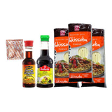 Kit Macarrão Yakissoba Shoyo Óleo Hondashi T Foods