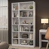 Kit Madesa Estante Livreiro 6908 Estante Livreiro 6906 Branco