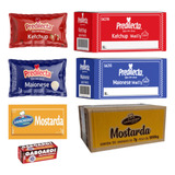 Kit Maionese Ketchup Mostarda Lanche Sachê 7g Kit C 3 Caixa