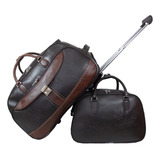 Kit Mala De Viagem Com Rodinhas E Bolsa Feminina De Mão