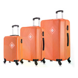 Kit Malas De Viagem Pmg Zug 4 Rodas 360 Laranja Swiss Move